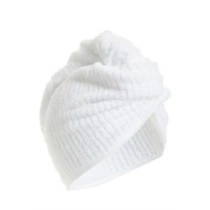 NWT Nordstrom Ultra-Absorbent  Hydro Cotton Hair Wrap Towel in White